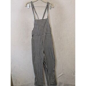 Mod Ref Jumpsuit Women's S Black White Gingham Checkered